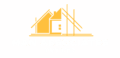 black and grey flat illustrative building construction logo